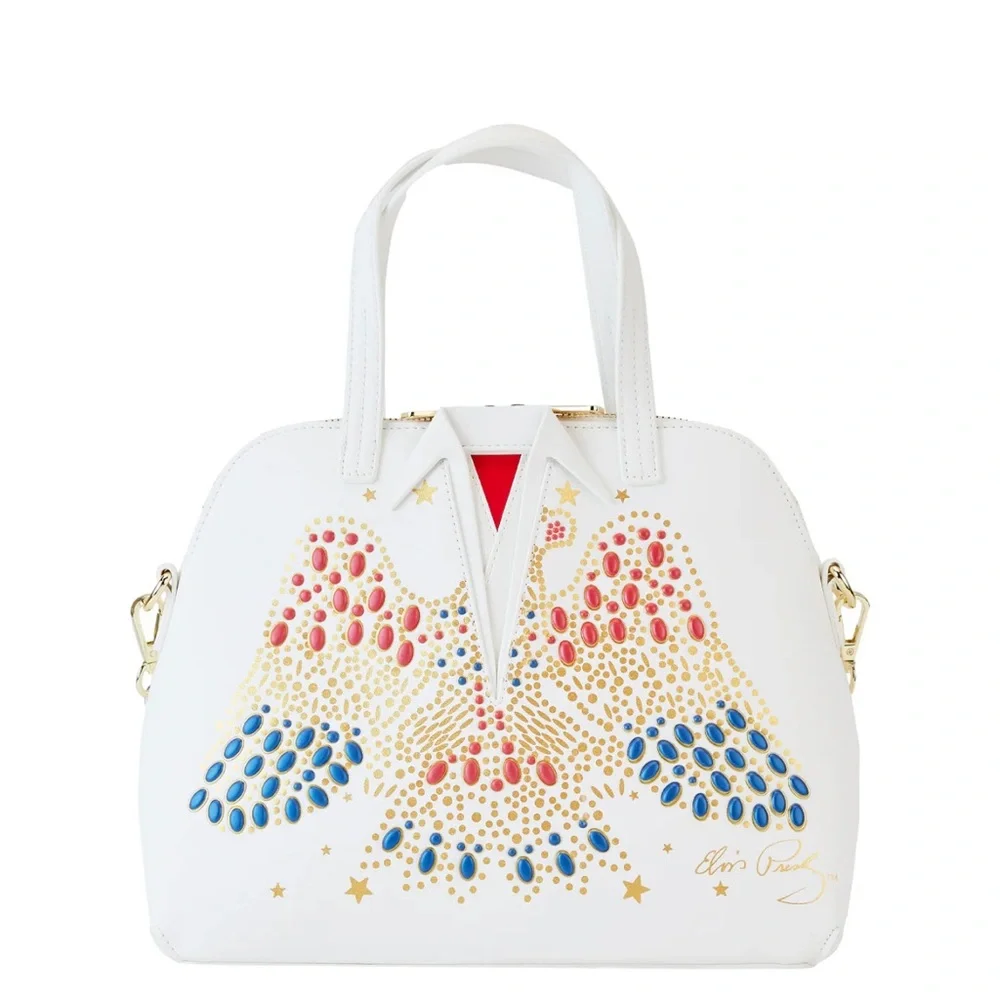 Loungefly Elvis Presley Aloha Jumpsuit Cosplay Crossbody Bag